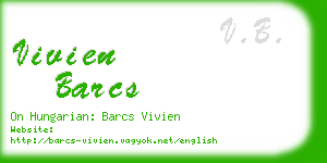 vivien barcs business card